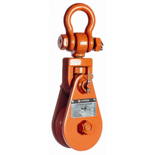 Блок шкивовый однорольный с проушиной 2 т, D каната 7 - 9 мм LS, СибТаль купить в Москве с доставкой по всей России | ProtosMarket.ru