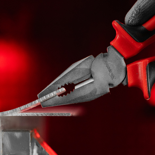 Плоскогубцы Nickel, 180 мм, никелированные, двухкомпонентные рукоятки Matrix по ценам производителя в Екатеринбурге с доставкой по всей России