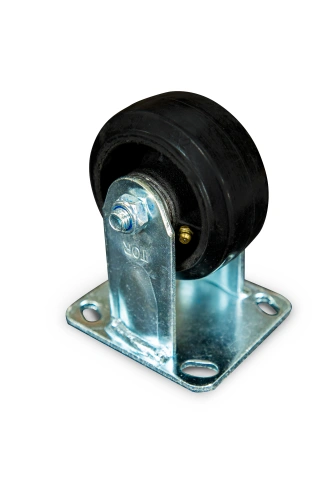 Колесо большегрузное неповоротное FCd 46 100 мм обрезиненное (N) по ценам производителя в Екатеринбурге с доставкой по всей России