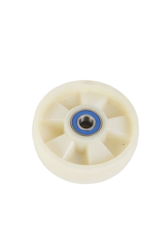 Колесо нейлоновое 160х50 мм с подшипником для тележек гидравлических JC/DF-III/DB/BFC по ценам производителя в Екатеринбурге с доставкой по всей России