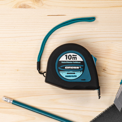 Рулетка "Ergonomisch",10 м x 25 мм,магнитный обрезиненный зацеп Gross по ценам производителя в Екатеринбурге с доставкой по всей России