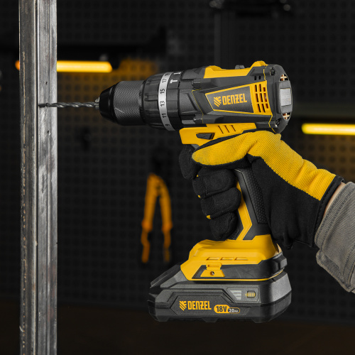 Дрель-шуруповерт аккумуляторная ударная бесщет CIDB-IB-18-02, Li-Ion, 18 В, 2 акк. Denzel по ценам производителя в Екатеринбурге с доставкой по всей России