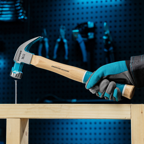 Молоток-гвоздодер, 450 г, угол 45, магнит, обрезиненная рукоятка American hickory GROSS по ценам производителя в Екатеринбурге с доставкой по всей России