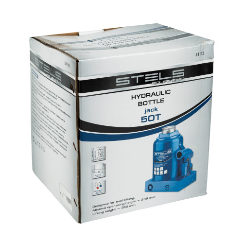 Домкрат гидравлический бутылочный, 50 т, H подъема 236-356 мм Stels по ценам производителя в Екатеринбурге с доставкой по всей России