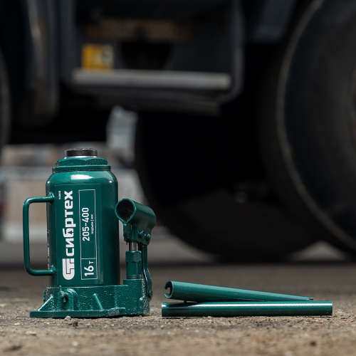 Домкрат гидравлический бутылочный, 16 т, 205-400 мм Сибртех по ценам производителя в Екатеринбурге с доставкой по всей России