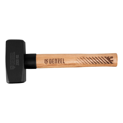Кувалда, 2000 г, кованая головка, буковая рукоятка Denzel по ценам производителя в Екатеринбурге с доставкой по всей России