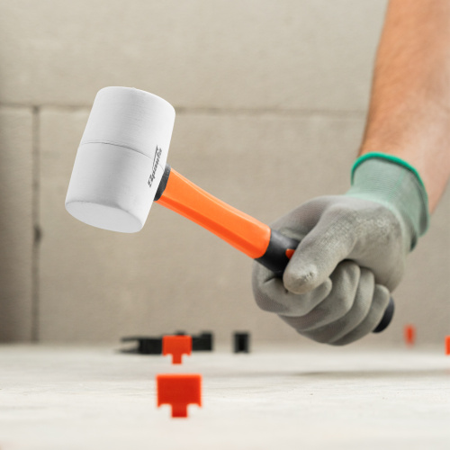 Киянка резиновая, 225 г, белая резина, фибергласовая рукоятка Sparta по ценам производителя в Екатеринбурге с доставкой по всей России