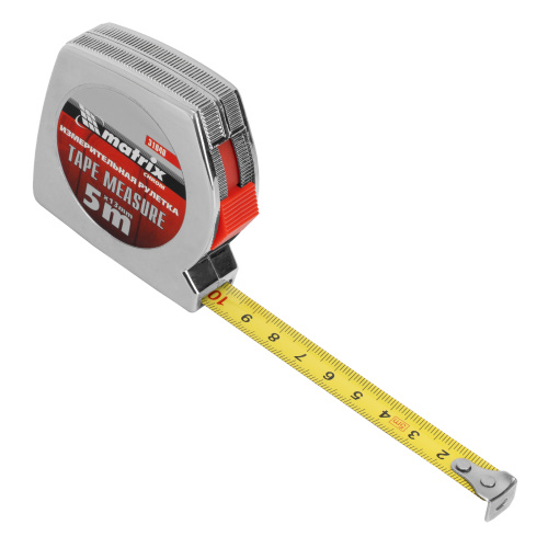 Рулетка Chrom,5 м x 13 мм,хромированный корпус Matrix по ценам производителя в Екатеринбурге с доставкой по всей России