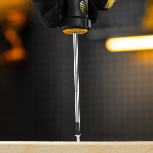 Отвертка, PH0х75 мм, S2, 3к рукоятка Denzel по ценам производителя в Екатеринбурге с доставкой по всей России