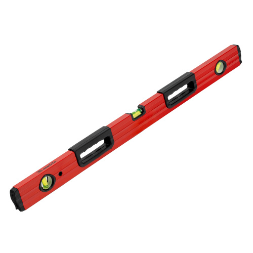 Уровень алюминиевый, 800 мм, фрезерованный, 3 глазка, две эргономичные ручки Matrix по ценам производителя в Екатеринбурге с доставкой по всей России