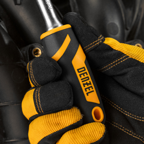 Ключ-трещотка 3/8", 90 зубьев, с быстрым сбросом, CrV Denzel по ценам производителя в Екатеринбурге с доставкой по всей России