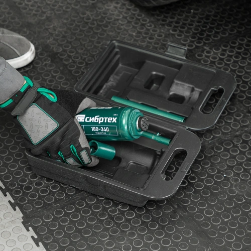 Домкрат гидравлический бутылочный, 5 т, 180-340 мм, в пласт. кейсе Сибртех по ценам производителя в Екатеринбурге с доставкой по всей России