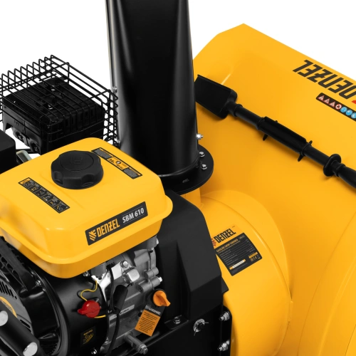 Бензиновая снегоуборочная машина SBM 610, 212 cc, ручной старт, фара Denzel по ценам производителя в Екатеринбурге с доставкой по всей России
