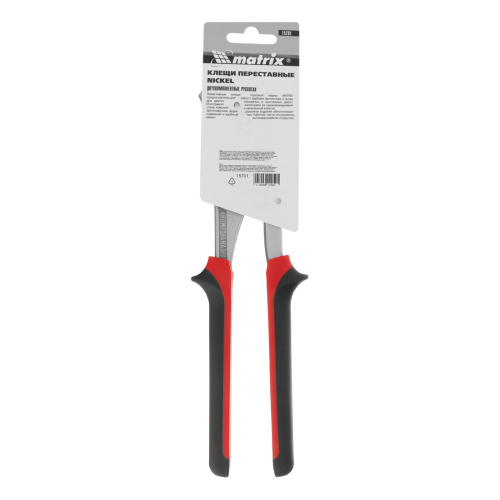 Клещи переставные Nickel (белый) 250 мм, хром-ванадий, двухкомпонентные рукоятки Matrix по ценам производителя в Екатеринбурге с доставкой по всей России