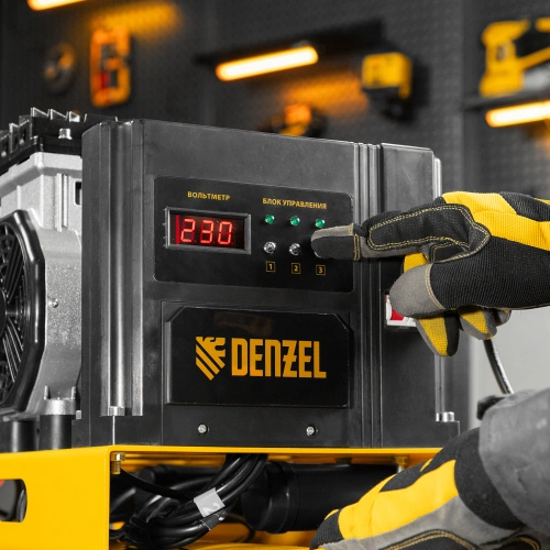 Компрессор безмасляный, малошумный DLS 3300/100, 3300 Вт,3x1100, 100 л, 570 л/мин ,блок управления Denzel по ценам производителя в Екатеринбурге с доставкой по всей России