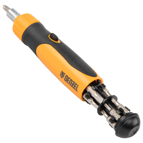 Отвертка реверсивная, механизм SmartPush 12 шт, S2 Denzel по ценам производителя в Екатеринбурге с доставкой по всей России