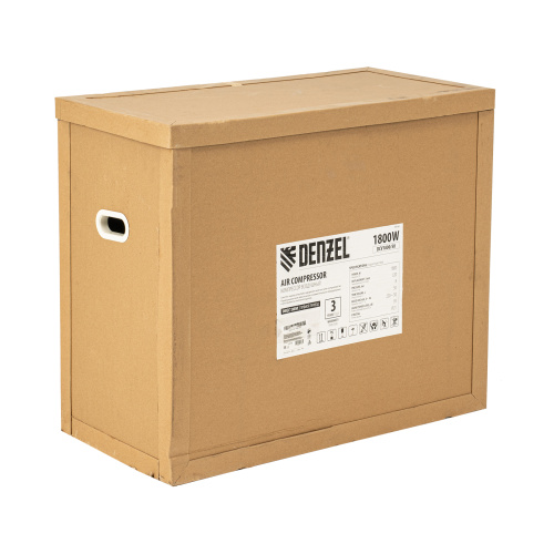Компрессор воздушный прям. привод DCV1800/50, 1,8 кВт, 50 литров, 320 л/мин Denzel по ценам производителя в Екатеринбурге с доставкой по всей России