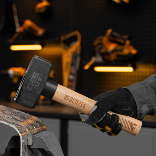Кувалда, 2000 г, кованая головка, буковая рукоятка Denzel по ценам производителя в Екатеринбурге с доставкой по всей России