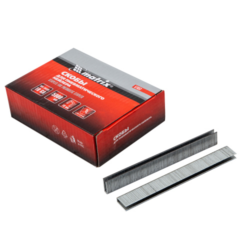 Скобы для пневматического степлера 18GA, 1.25 х 1 мм, длина 16 мм, ширина 5,7 мм, 5000 шт Matrix по ценам производителя в Екатеринбурге с доставкой по всей России