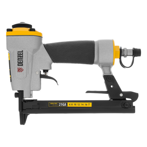 Степлер пневматический PS8016 для прямоугольных скоб 21GA от 6 до 16 мм Denzel по ценам производителя в Екатеринбурге с доставкой по всей России