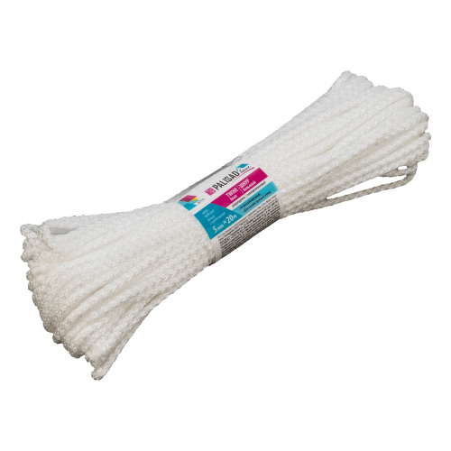 Шнур бельевой полипропиленовый с сердечником, 5 мм L 20 м, белый, Home Palisad по ценам производителя в Екатеринбурге с доставкой по всей России