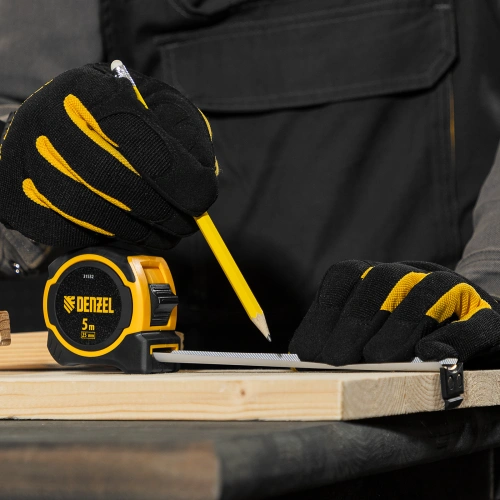 Рулетка 5м х 25мм, двухкомп. корпус, магнитный обрезиненный зацеп Denzel по ценам производителя в Екатеринбурге с доставкой по всей России