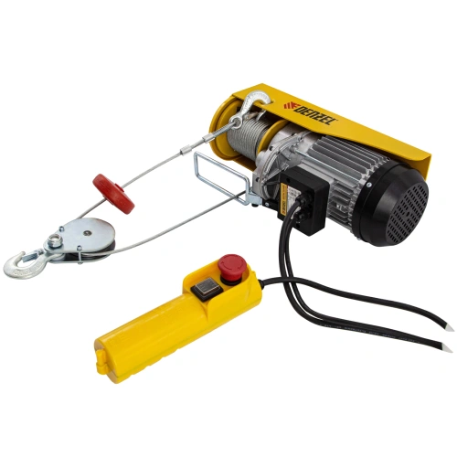 Тельфер электрический TF-800, 0.8 т, 1300 Вт, высота 12 м, 8 м/мин Denzel по ценам производителя в Екатеринбурге с доставкой по всей России