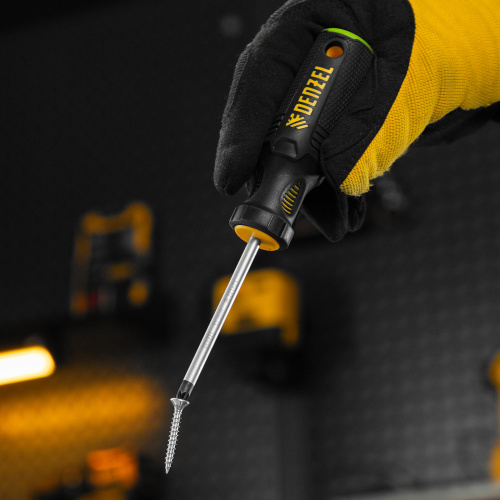 Отвертка, PZ1x75 мм, S2, 3к рукоятка Denzel по ценам производителя в Екатеринбурге с доставкой по всей России