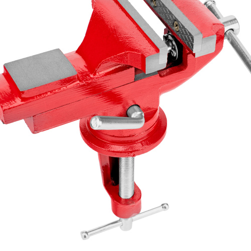 Тиски слесарные, 80 мм, настольные, поворотные, c наковальней MTX по ценам производителя в Екатеринбурге с доставкой по всей России