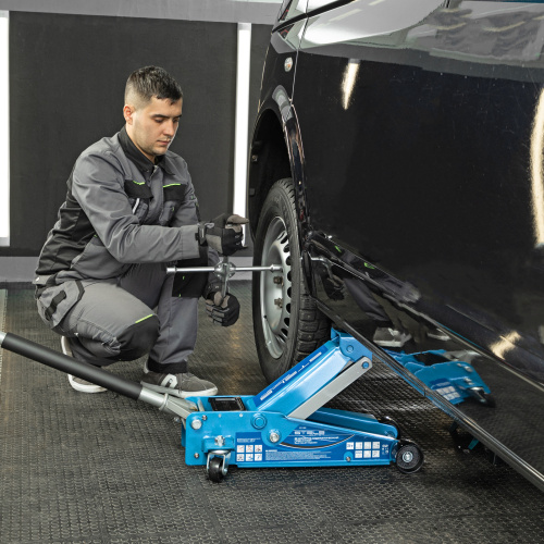 Домкрат гидравлический подкатной, быстрый подъем, 3 т, Quick, 130-465 мм, профессиональный Stels по ценам производителя в Екатеринбурге с доставкой по всей России