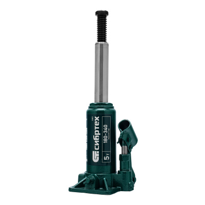 Домкрат гидравлический бутылочный, 5 т, 180-340 мм Сибртех купить в Москве с доставкой по всей России | ProtosMarket.ru