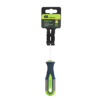 Отвертка, SL3 х 80 мм, CrV, трехкомпонентная рукоятка Сибртех по ценам производителя в Екатеринбурге с доставкой по всей России