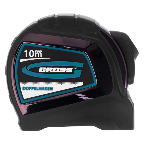Рулетка "Doppelhaken",10 м x 25 мм,двухсторонний зацеп,Нейлон,двусторонняя шкала,автоматическая фиксация Gross по ценам производителя в Екатеринбурге с доставкой по всей России