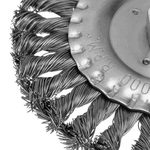 Щетка для УШМ 150 мм, М14, плоская, крученая проволока 0.5 мм Matrix по ценам производителя в Екатеринбурге с доставкой по всей России