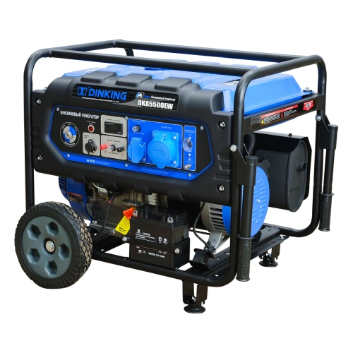 Генератор бензиновый Dinking DKA5500EW (5,5кВт, электростартер, 15лс, колёса) по ценам производителя в Екатеринбурге с доставкой по всей России