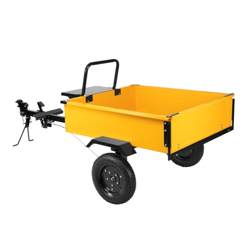 Прицеп для мотоблока TT-500, оцинк., груз. 500 кг, рег. сцепка, колеса 4.00-10, в упаковке Denzel по ценам производителя в Екатеринбурге с доставкой по всей России