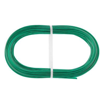 Трос металлополимерный зеленый ПР-3.0, толщина 3.0 мм, моток 20 метров Сибртех по ценам производителя в Екатеринбурге с доставкой по всей России