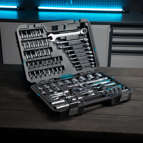 Набор инструментов, 1/4", 1/2", CrV, 120 зубьев, 82 предмета Gross по ценам производителя в Екатеринбурге с доставкой по всей России