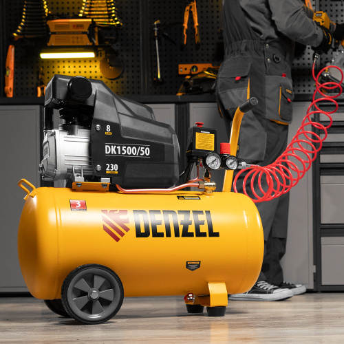 Компрессор воздушный DK1500/50, Х-PRO 1.5 кВт, 230 л/мин, 50 л Denzel по ценам производителя в Екатеринбурге с доставкой по всей России