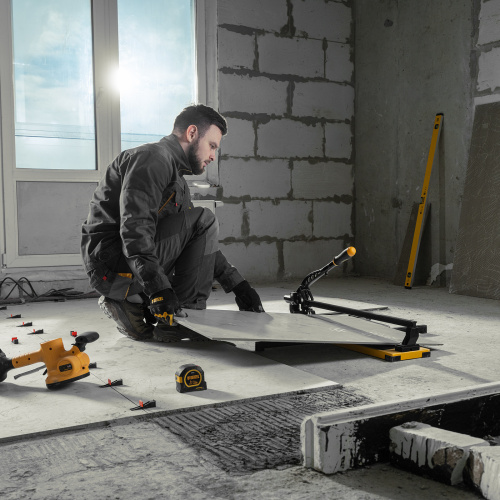 Плиткорез рельсовый 600х16мм, каретка на подш., стальная станина, усил. рукоятка-пенал Denzel по ценам производителя в Екатеринбурге с доставкой по всей России