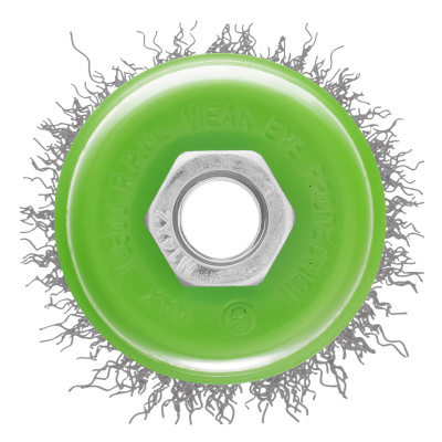 Щетка для УШМ, 65 мм, М14, "чашка", витая проволока 0.3 мм Сибртех по ценам производителя в Екатеринбурге с доставкой по всей России