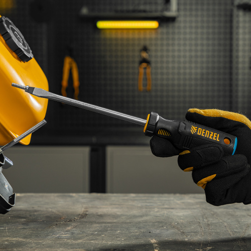 Отвертка SL8x150 мм, CrV, трехкомпонентная рукоятка Denzel по ценам производителя в Екатеринбурге с доставкой по всей России