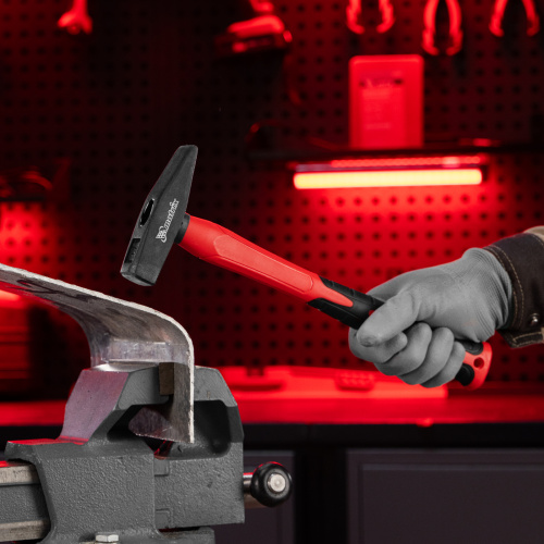 Молоток слесарный optimal, 400 г, фибергласовая обрезиненная рукоятка, квадратный боек Matrix по ценам производителя в Екатеринбурге с доставкой по всей России