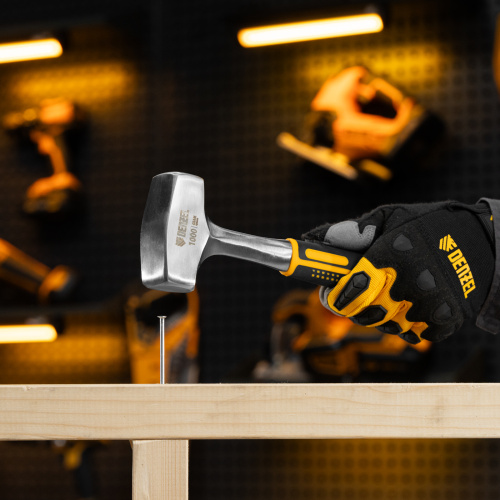 Кувалда 1 кг, цельнометаллическая, двухкомпонентная рукоятка Denzel по ценам производителя в Екатеринбурге с доставкой по всей России