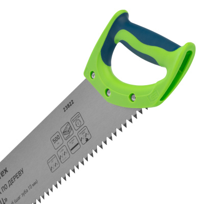 Ножовка по дереву "Зубец", 500 мм, шаг зуба 10 мм, каленый зуб 2D, двухкомпонентная рукоятка Сибртех по ценам производителя в Екатеринбурге с доставкой по всей России