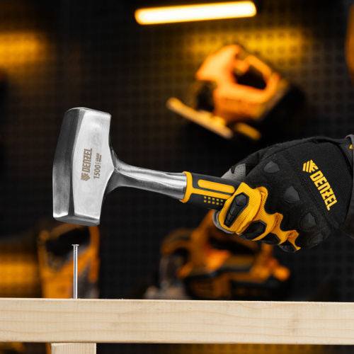 Кувалда 1,5 кг, цельнометаллическая, двухкомпонентная рукоятка Denzel по ценам производителя в Екатеринбурге с доставкой по всей России