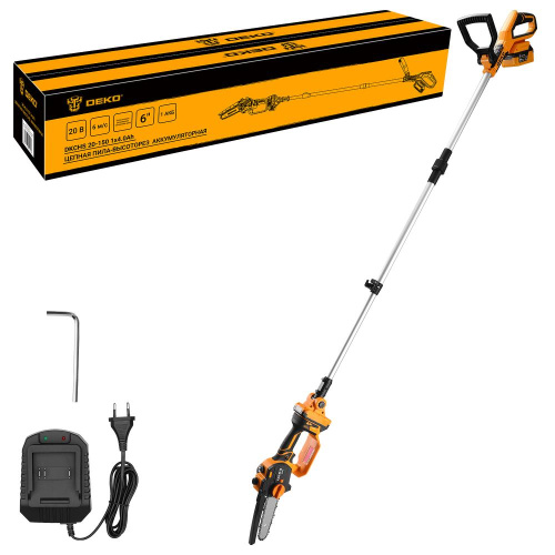 Цепная пила-высоторез аккумуляторная DEKO DKCHS 20-150, 20В, 1x4.0Ач по ценам производителя в Екатеринбурге с доставкой по всей России