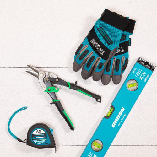 Ножницы по металлу "Piranha", 250 мм, прямой и правый рез, сталь СrMo, двухкомпонентные рукоятки Gross по ценам производителя в Екатеринбурге с доставкой по всей России