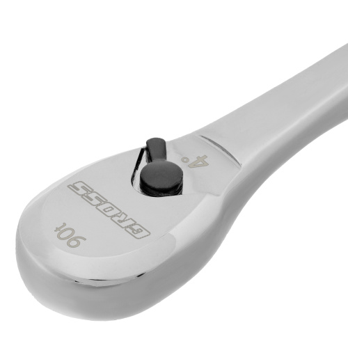 Ключ-трещотка 1/4", CrV, 90 зубьев, усиленный, хром Gross по ценам производителя в Екатеринбурге с доставкой по всей России