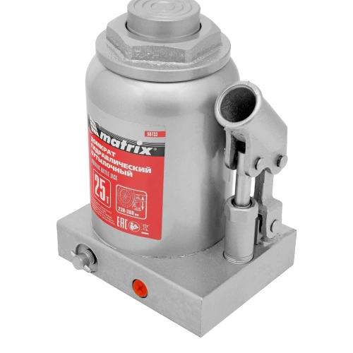 Домкрат гидравлический бутылочный, 25 т, высота подъема 230-360 мм Matrix купить в Москве с доставкой по всей России | ProtosMarket.ru